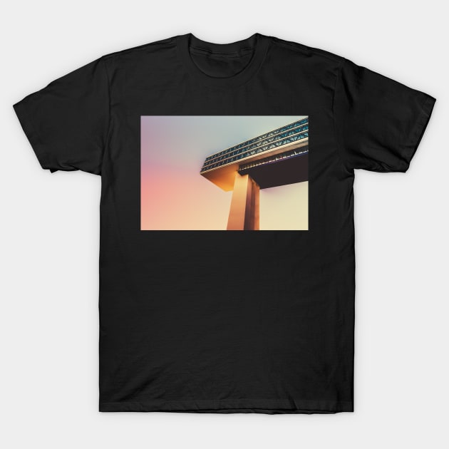 Futuristic Architecture at Sunset T-Shirt by mrdoomits